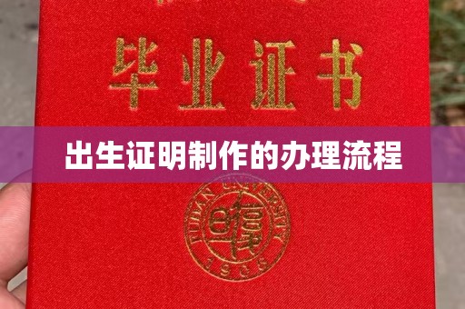 镇赉出生证明制作的办理流程